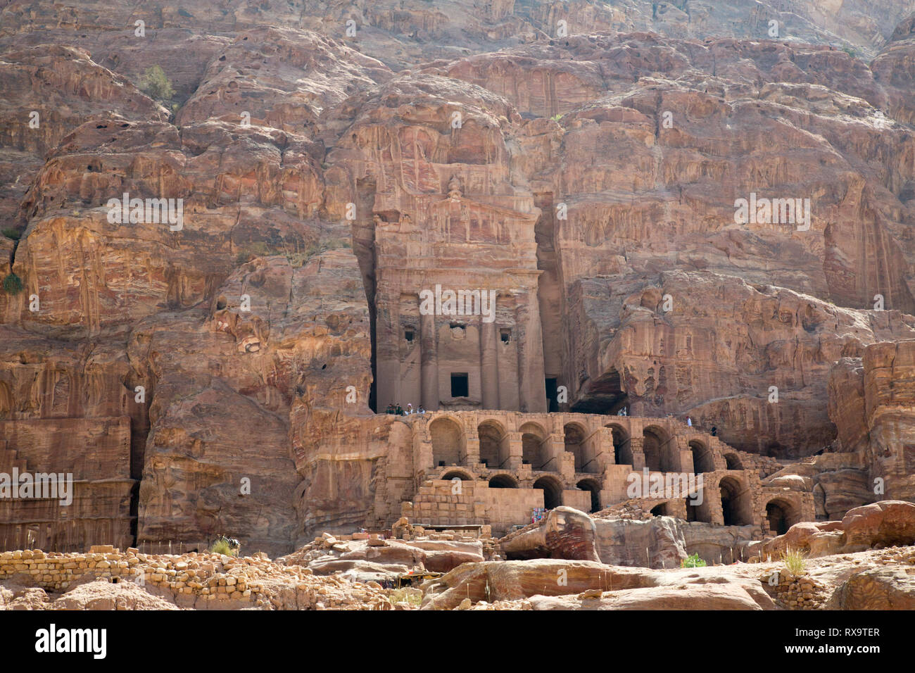 Le tombe reali, Petra, Giordania Foto Stock