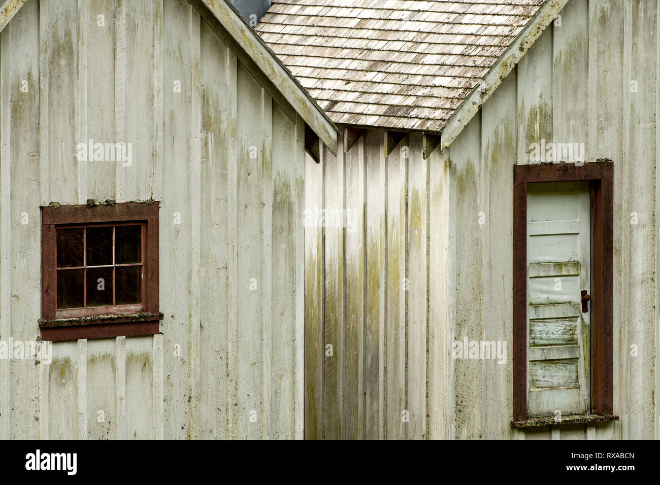 Pacifico del Nord Cannery National Historic Site, Port Edward, BC, Canada (vicino al Prince Rupert) Foto Stock