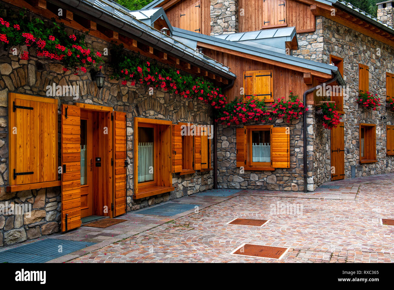 Da qualche parte nel Nord Italia (vicino a Cortina) Foto Stock