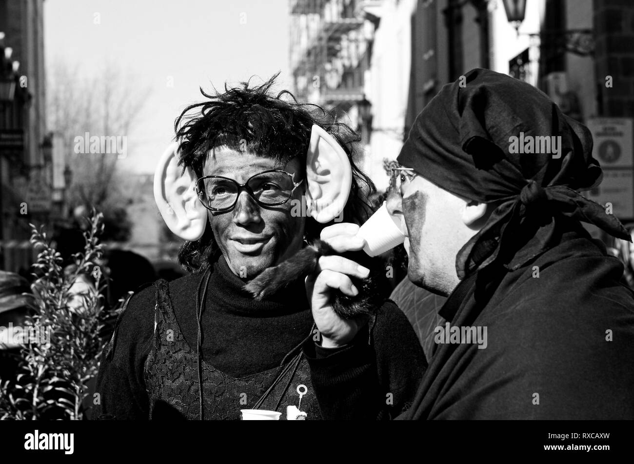 Bosa, Sardegna, Italia. S''Attittidu Carnevale Martedì grasso sfilata Foto Stock