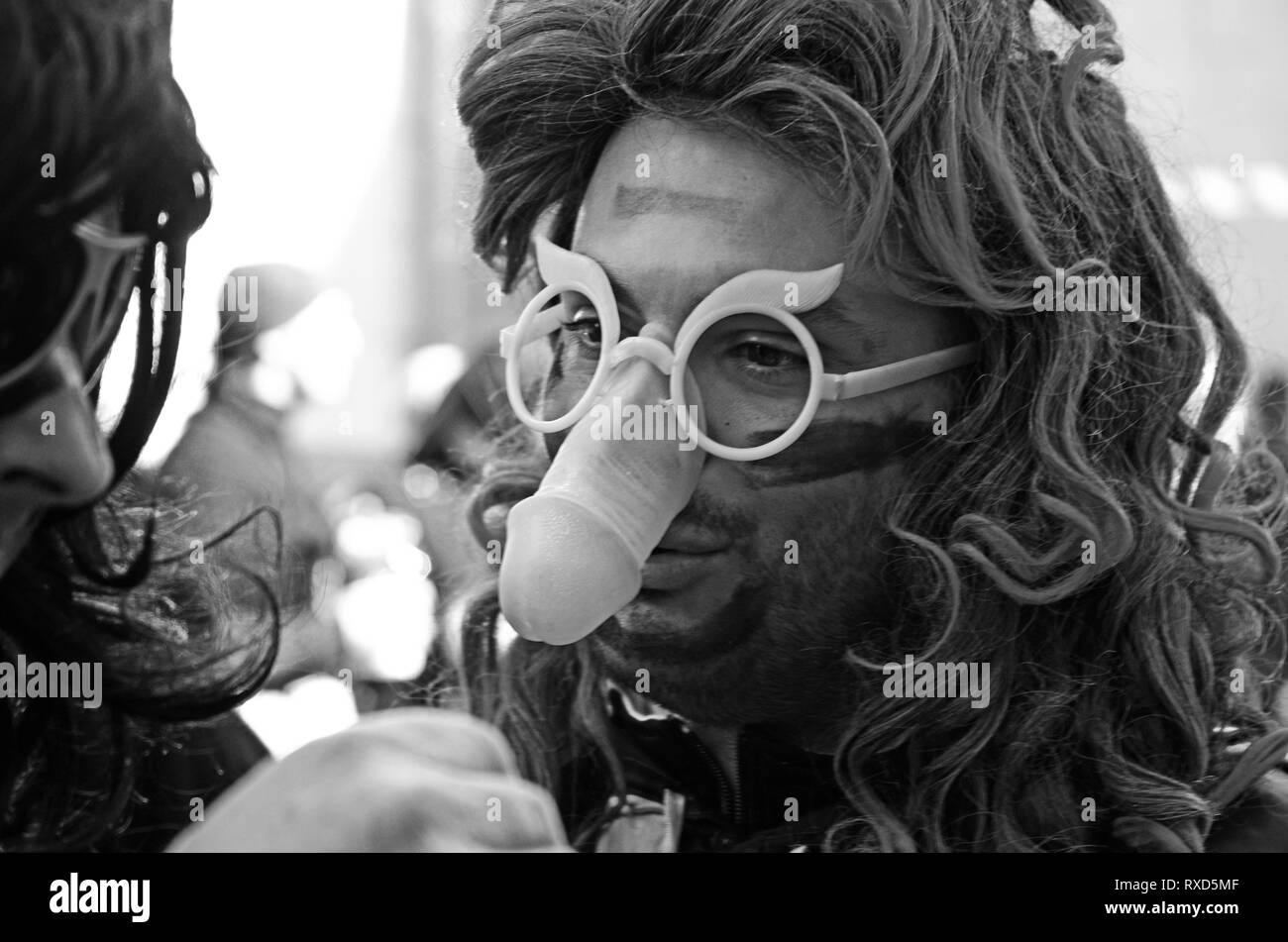 Bosa, Sardegna, Italia. S''Attittidu Carnevale Martedì grasso sfilata Foto Stock