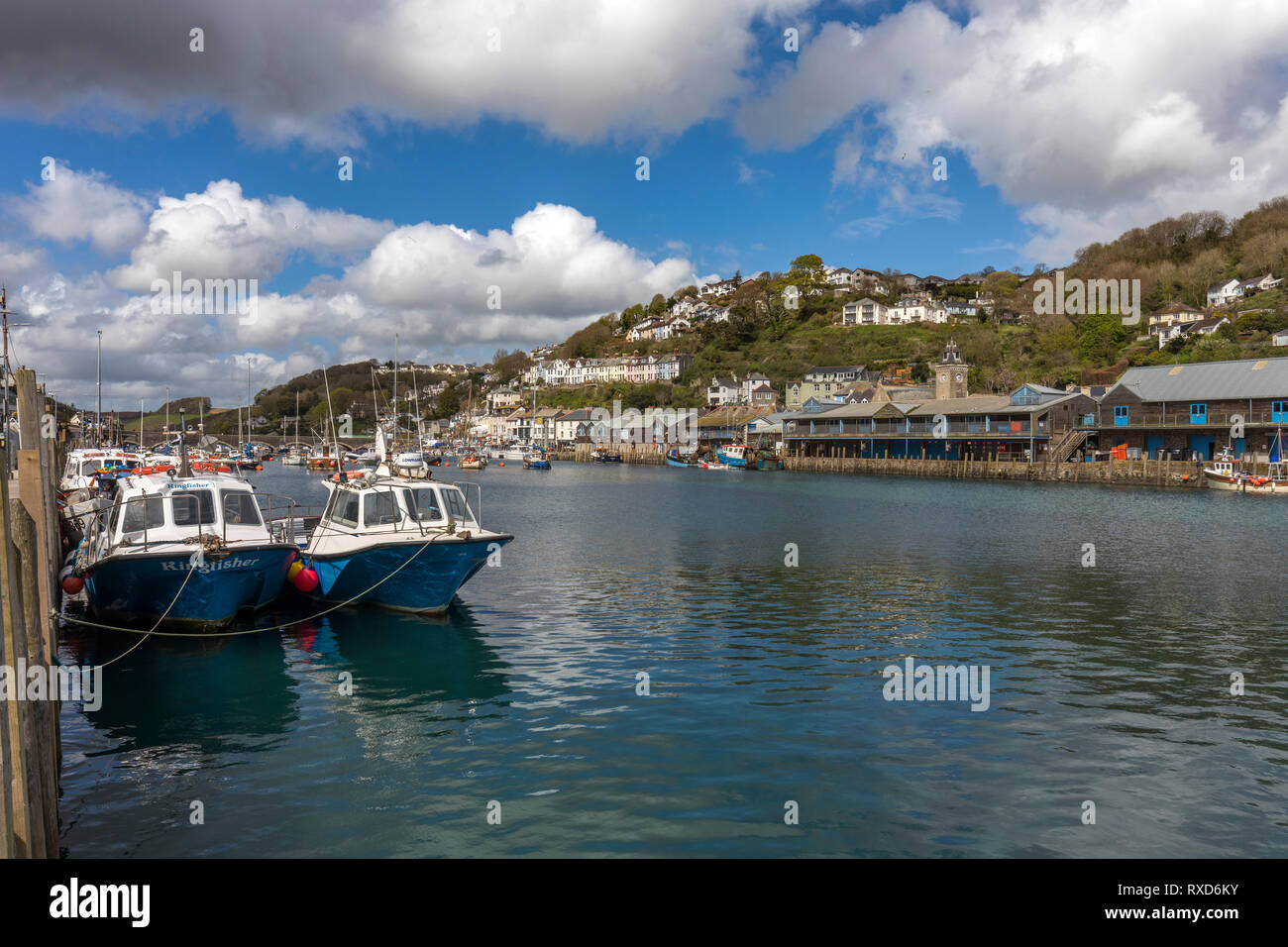 Looe fiume; Cornovaglia; Regno Unito Foto Stock