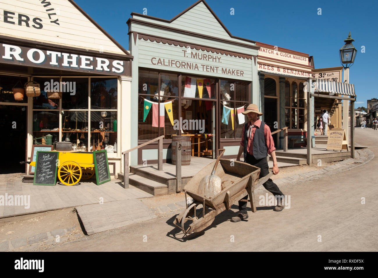 Sovereign Hill open air museum Foto Stock