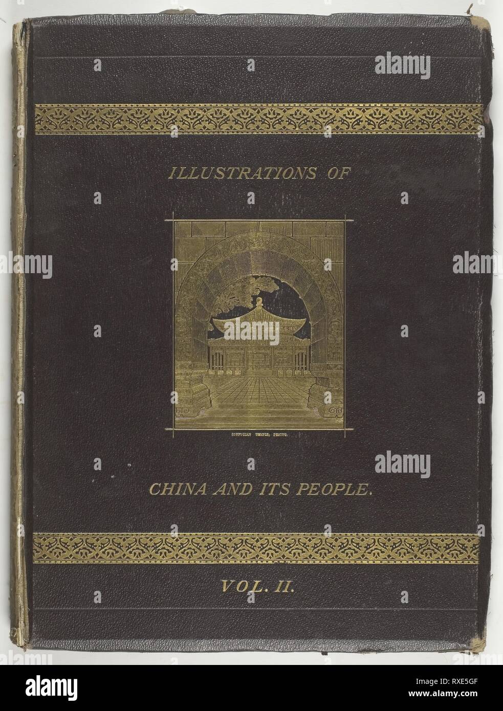 La Cina e la sua gente. John Thomson; scozzese, 1837-1921. Data: 1873. Dimensioni: 47 x 35 cm (pagina); 48,2 x 36 x 2,5 cm (coperture). Collotipie (96 piastre; 218 fotografie in tutti e quattro i volumi) e testo, volume due di quattro. Origine: Scozia. Museo: Chicago Art Institute. Foto Stock