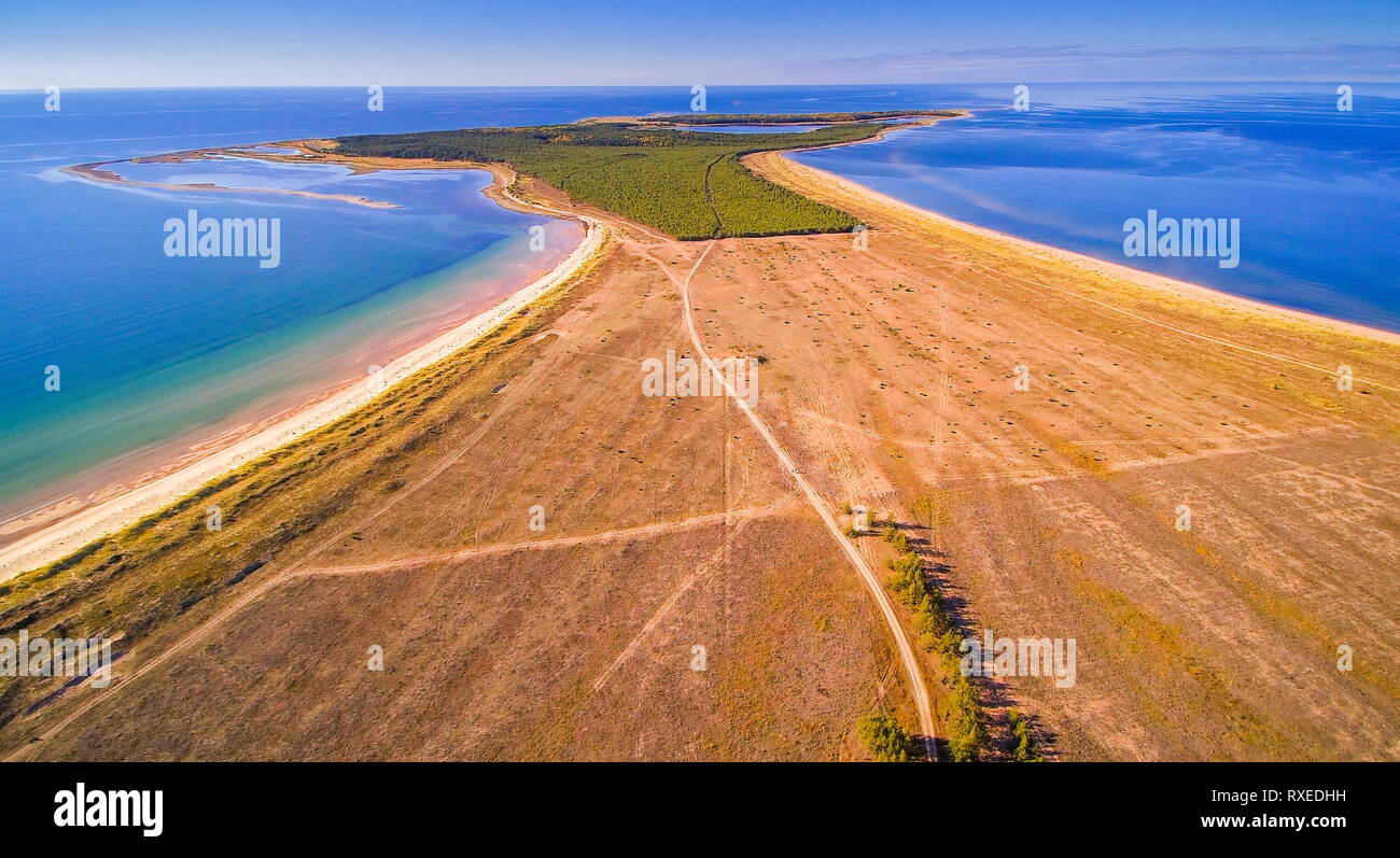L'isola di Saaremaa in Estonia. Saaremaa è la più grande isola in Estonia la misura 2673 kmĀ². L'isola principale di Saare County è situato in Foto Stock