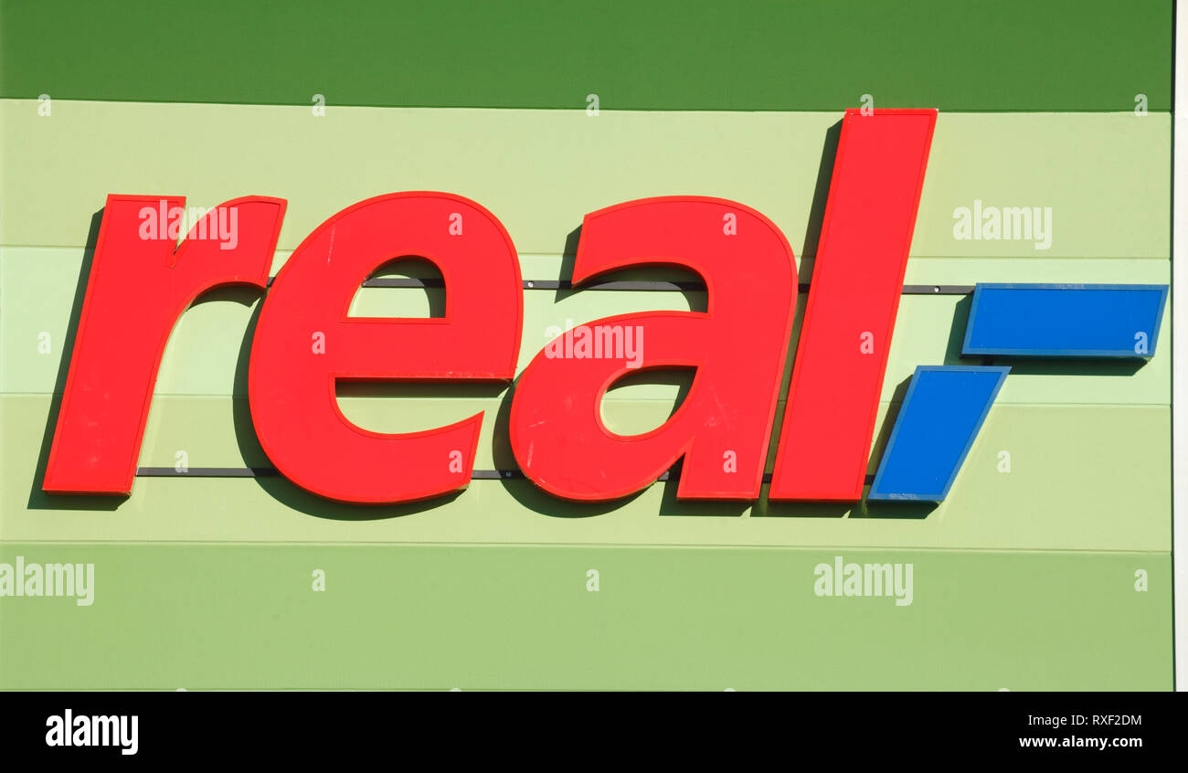 Logo Real, Germania, Europa Foto Stock