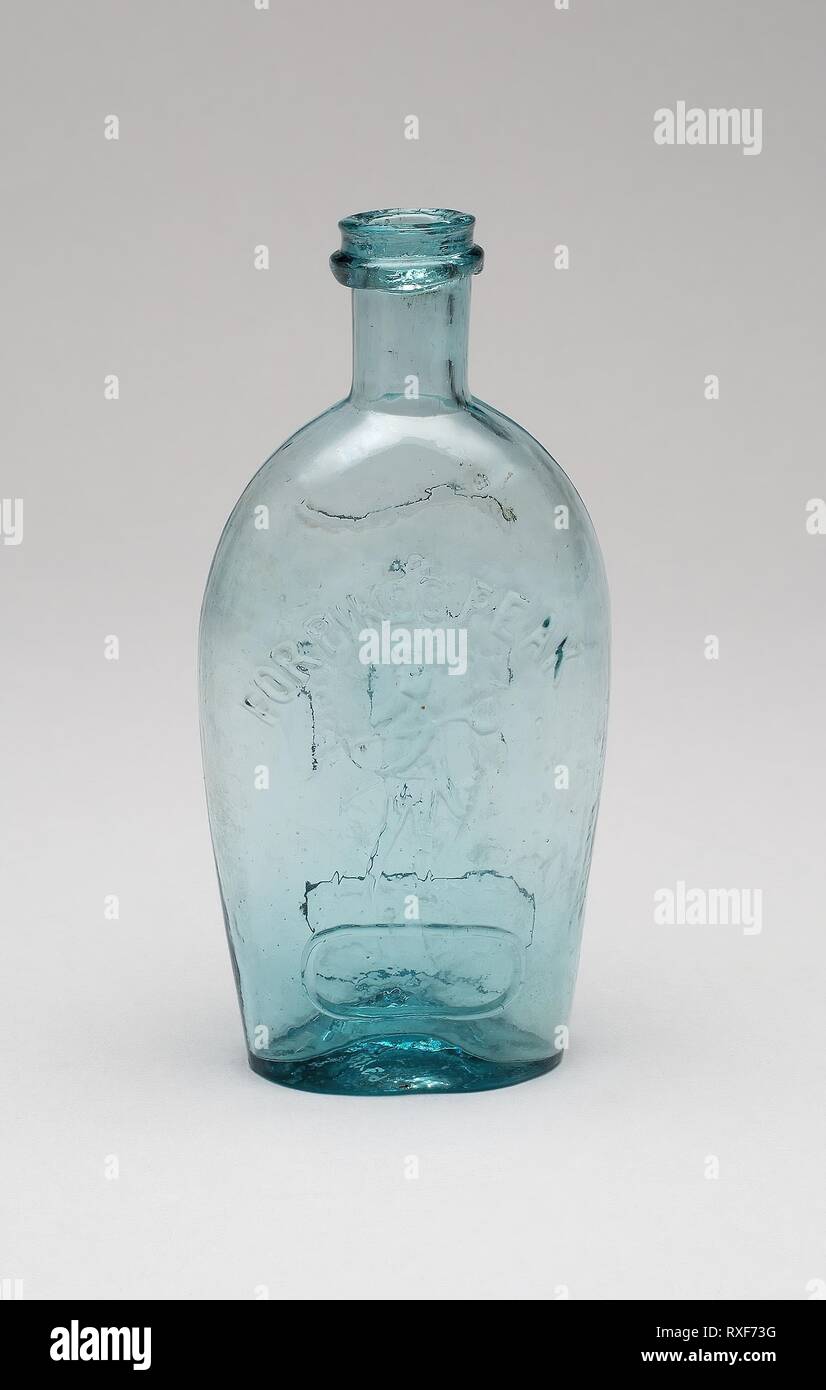 Pallone. American; probabilmente Midwestern. Data: 1860-1875. Dimensioni: H. 16,5 cm (6 1/2 in.). Il vetro. Origine: Stati Uniti. Museo: Chicago Art Institute. Foto Stock