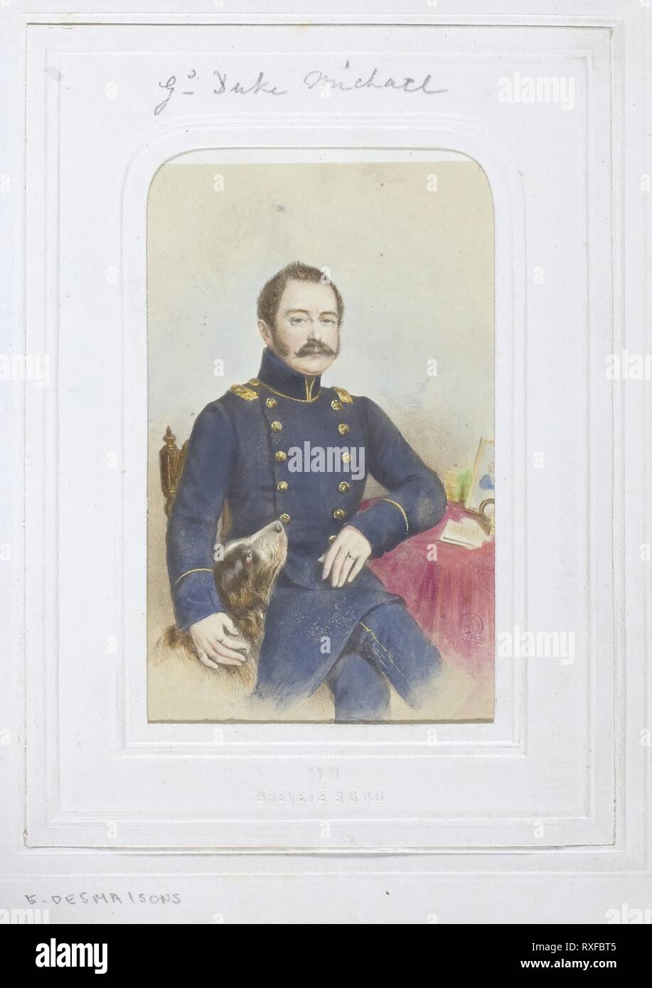 Il Granduca Michael. Émile Desmaisons; francese, 1812-1880. Data: 1860-1869. Dimensioni: 8,9 × 5,5 cm (immagine/carta); 10,3 × 6,1 cm (mount). Albume stampa. Provenienza: Francia. Museo: Chicago Art Institute. Foto Stock