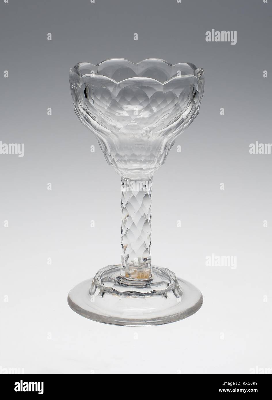 Syllabub. In Inghilterra. Data: 1735-1745. Dimensioni: H. 16,5 cm (6 1/2 in.). Il vetro. Origine: Inghilterra. Museo: Chicago Art Institute. Foto Stock