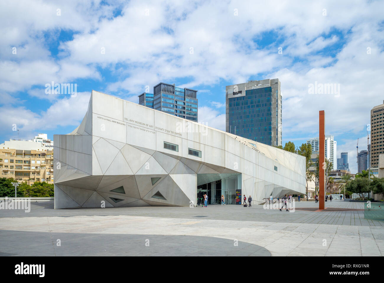 Tel Aviv, Israele - 7 Marzo 2019: Tel Aviv Museum of Art, fondato nel 1932 per la casa di Tel Aviv il primo sindaco. Foto Stock