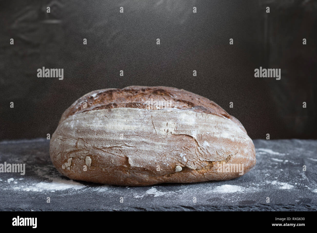 In casa il pane artigianale Foto Stock
