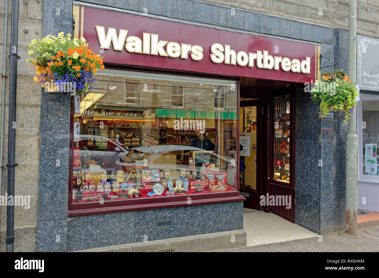 Walkers frollini shop a Grantown-on-Spey, Highlands, Scotland, Regno Unito Foto Stock