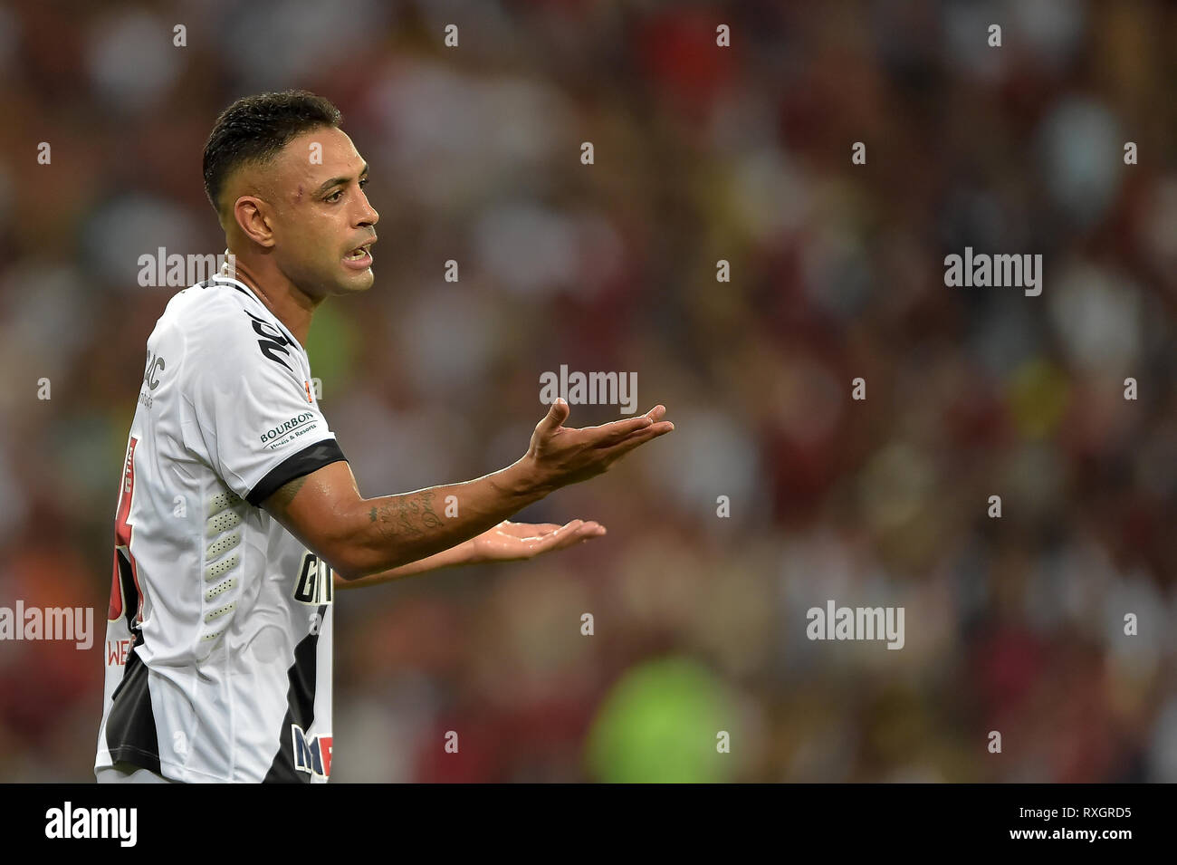 Rio de Janeiro, Brasile. Il 9 marzo 2019. Werley Vasco giocatore durante una partita contro il Flamengo al Maracana stadium per il campionato Carioca 2019. Foto: Thiago Ribeiro / AGIF Foto Stock