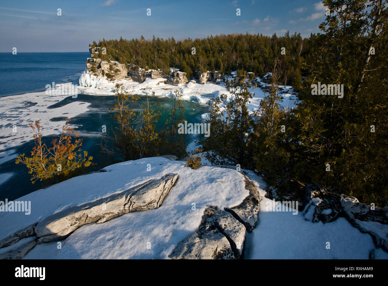 Bruce Peninsula National Park, contea di Bruce, in Ontario, Canada Foto Stock