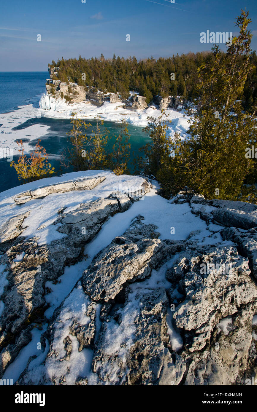 Bruce Peninsula National Park, contea di Bruce, in Ontario, Canada Foto Stock