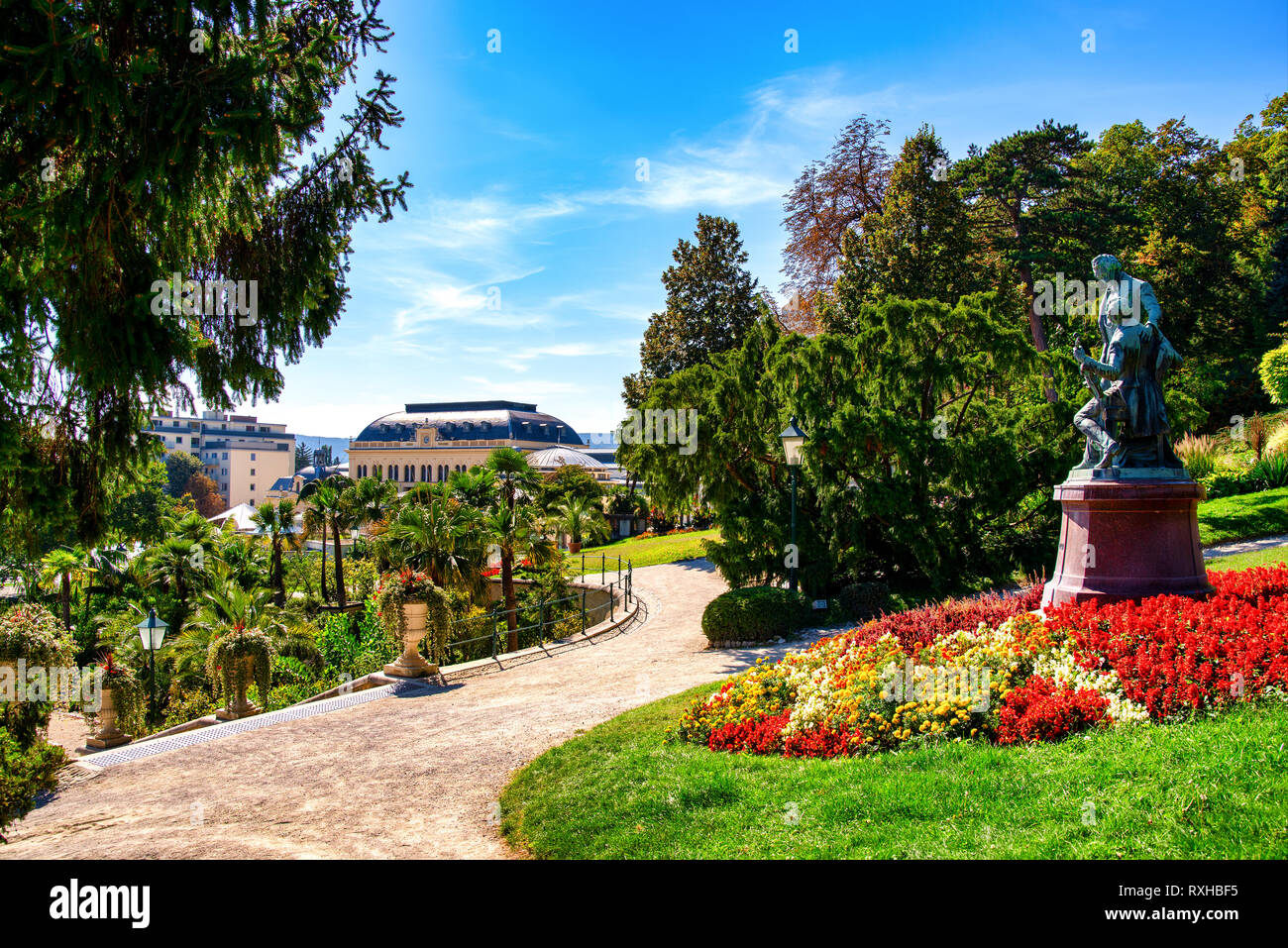 Il parco termale di Baden vicino a Vienna Austria Foto Stock