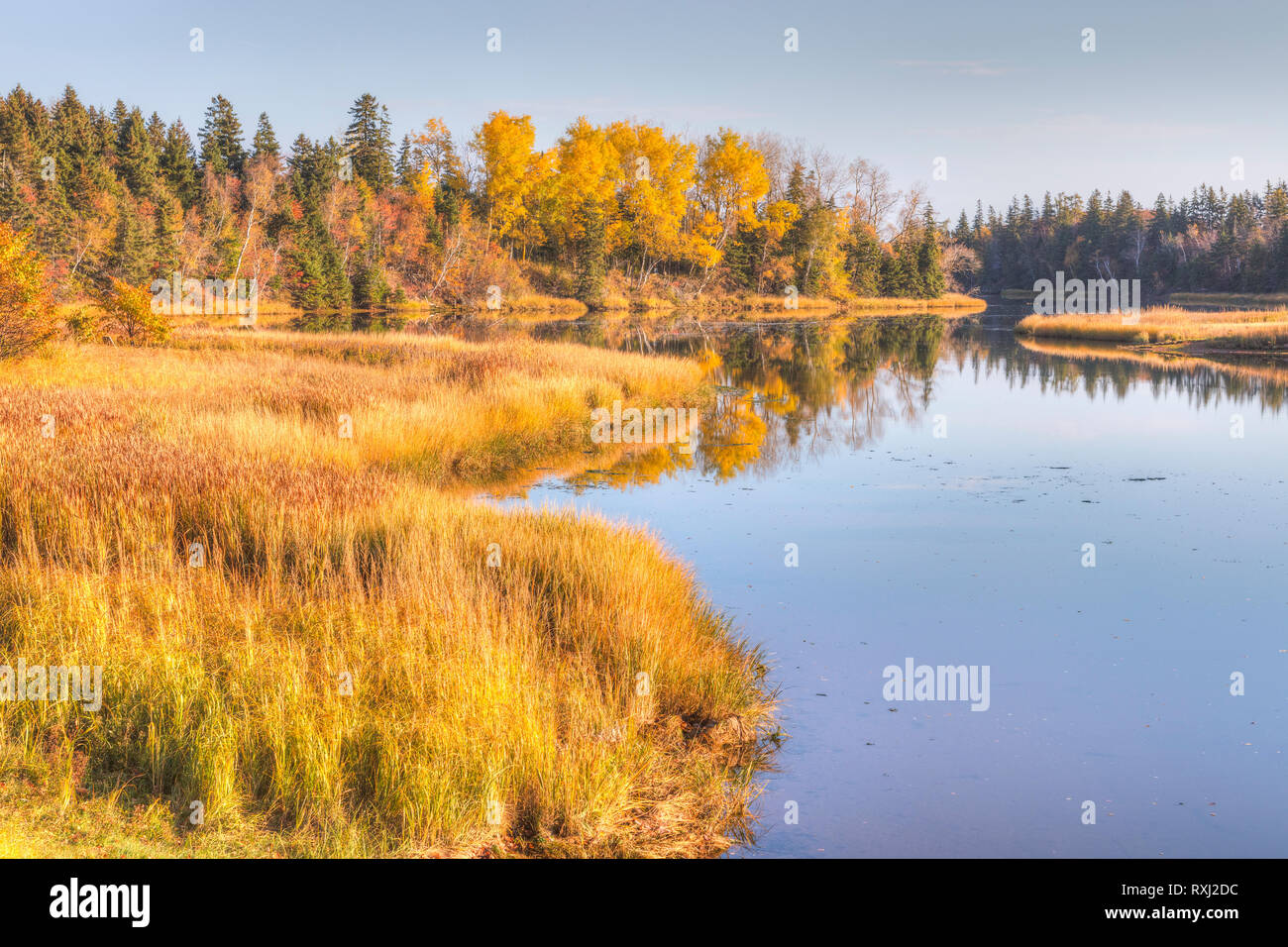 Il fiume Clyde, New Glasgow, Prince Edward Island, Canada Foto Stock