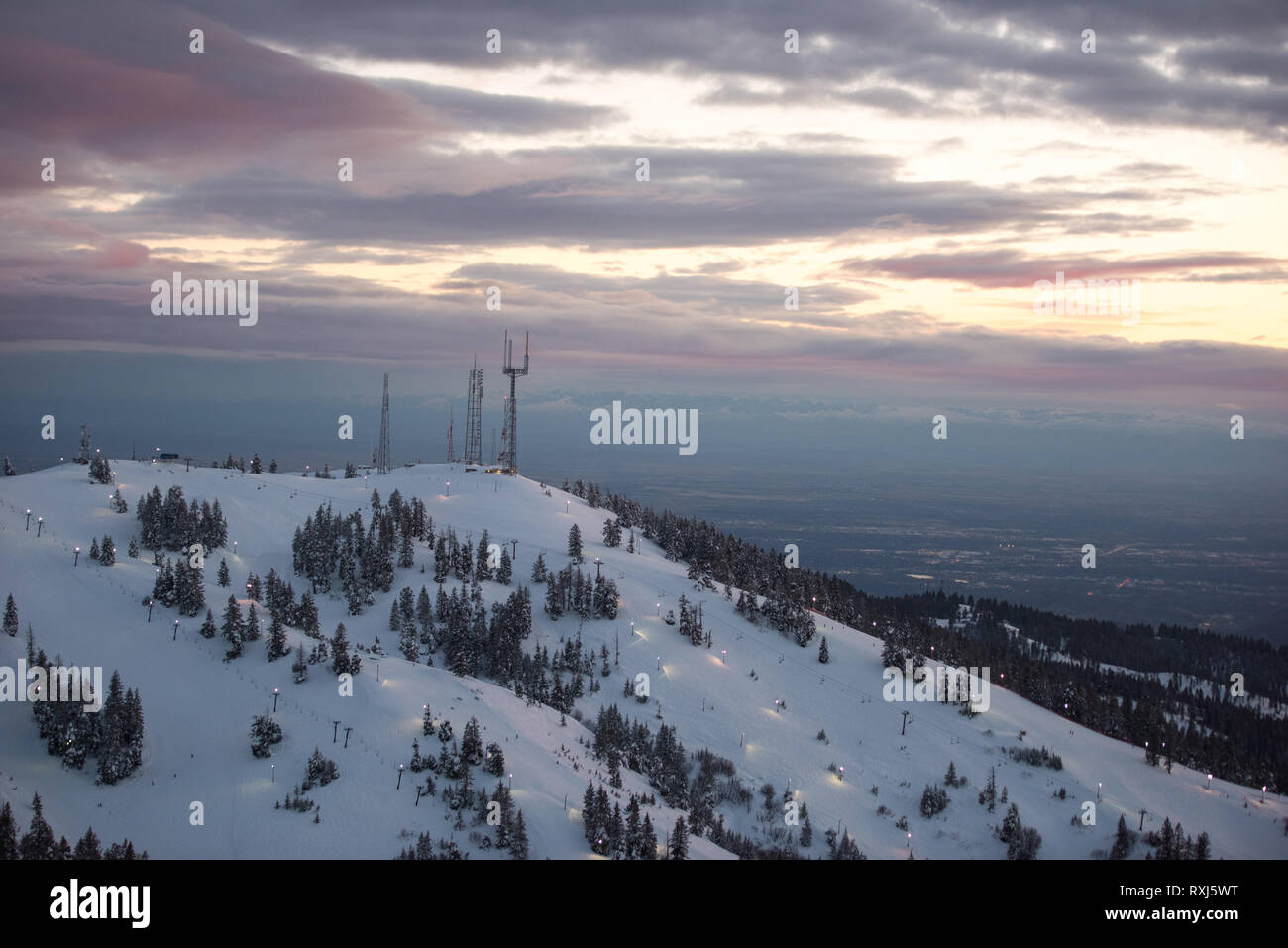 Bogus Basin Mountain Ski Area - Idaho Foto Stock