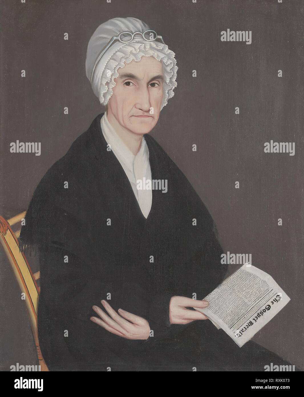 La sig.ra Ruben Allerton (Lois Atherton). Ammi Phillips; American, 1788-1865. Data: 1821-1822. Dimensioni: 83,8 × 69,9 cm (33 × 27 1/2 in.). Olio su tela. Origine: New York. Museo: Chicago Art Institute. Foto Stock