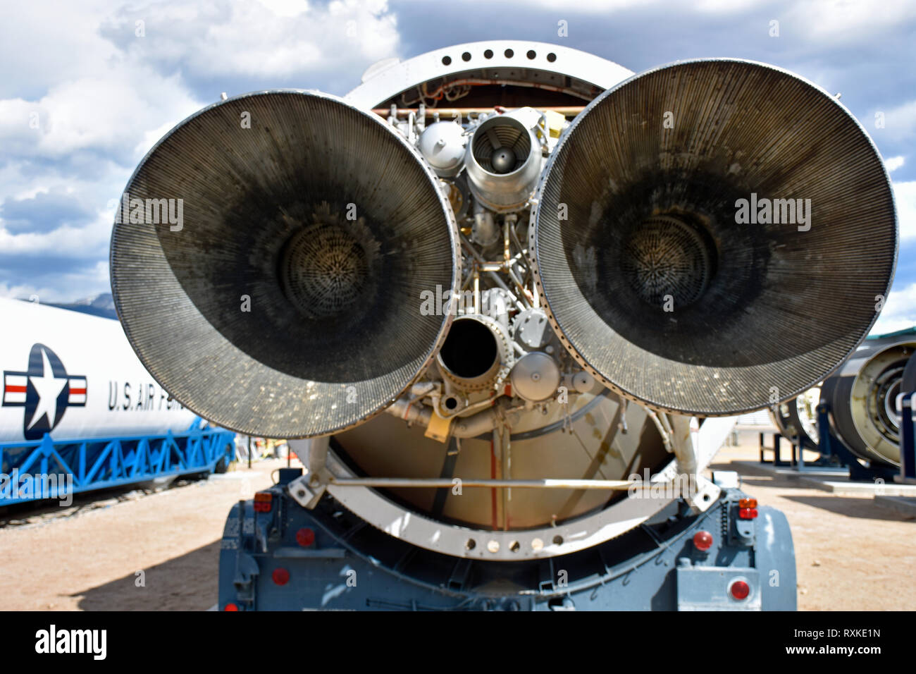 Titan II motore a razzo Foto Stock