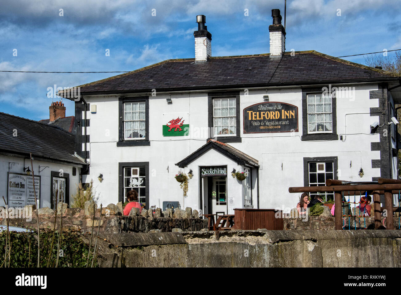 Telford Inn Llangollen Galles del Nord Foto Stock