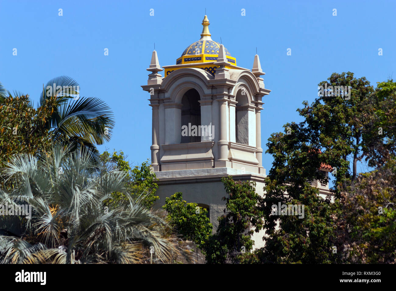 Torre cupola al Balboa Park. Foto Stock