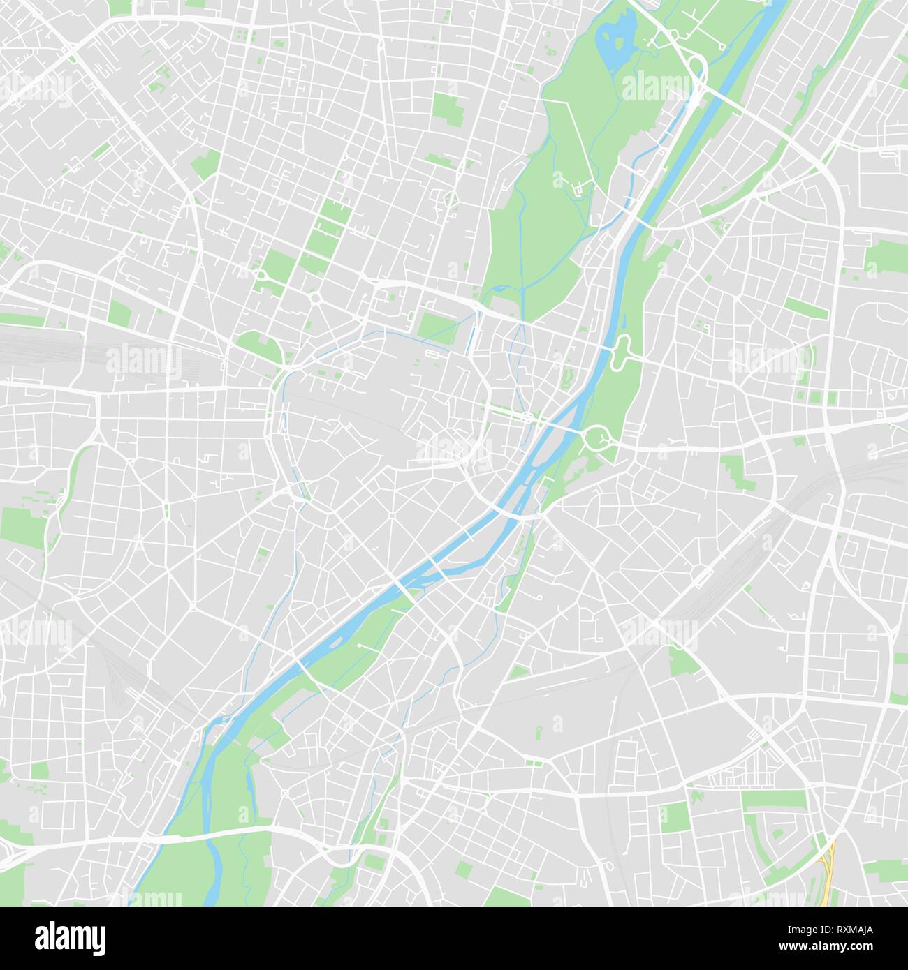 Monaco di Baviera, Germania stampabile cartina stradale in stile classico  con colori di tutte le autostrade, strade e ferrovie. Utilizzare questa  mappa per qualsiasi tipo di apparecchiatura digitale inf Immagine e  Vettoriale -