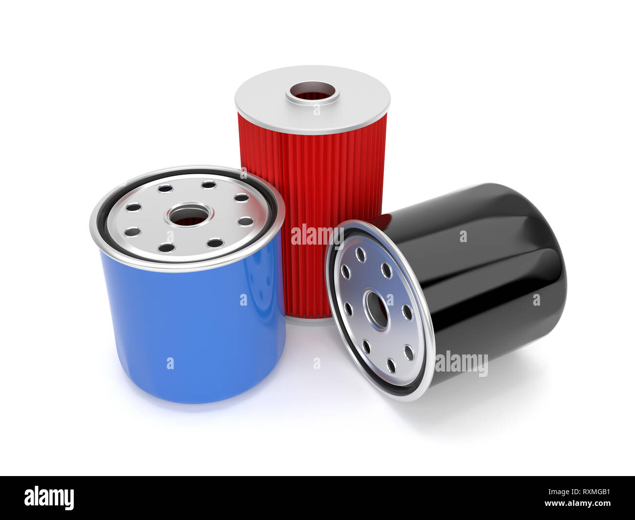 Il filtro dell'olio. 3D rendering immagine Foto Stock Il filtro dell'olio. 3D rendering immagine Foto Stock