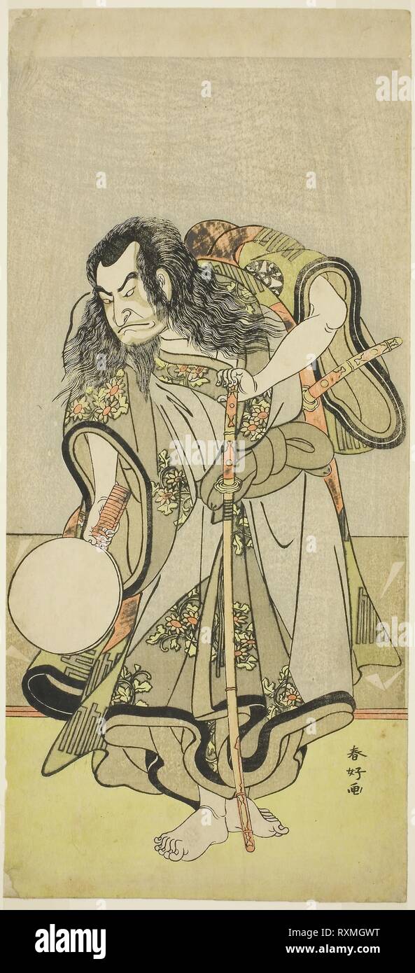 L'attore Nakamura Nakazo io come monaco Shunkan nel gioco Hime Komatsu non ne Hi asobi (Gita a scegliere le piantine di Pino sulla Rat-Day del nuovo anno), eseguita come l'ultimo atto della parte due presso il Teatro Ichimura nel settimo mese, 1778. Katsukawa Shunko I; Giapponese, 1743-1812. Data: 1773-1783. Dimensioni: 32,5 x 14,7 cm (12 13/16 x 5 13/16 in.). Colore stampa woodblock; hosoban; probabilmente lamiera destra del dittico. Provenienza: Giappone. Museo: Chicago Art Institute. Foto Stock L'attore Nakamura Nakazo io come monaco Shunkan nel gioco Hime Komatsu non ne Hi asobi (Gita a scegliere le piantine di Pino sulla Rat-Day del nuovo anno), eseguita come l'ultimo atto della parte due presso il Teatro Ichimura nel settimo mese, 1778. Katsukawa Shunko I; Giapponese, 1743-1812. Data: 1773-1783. Dimensioni: 32,5 x 14,7 cm (12 13/16 x 5 13/16 in.). Colore stampa woodblock; hosoban; probabilmente lamiera destra del dittico. Provenienza: Giappone. Museo: Chicago Art Institute. Foto Stock