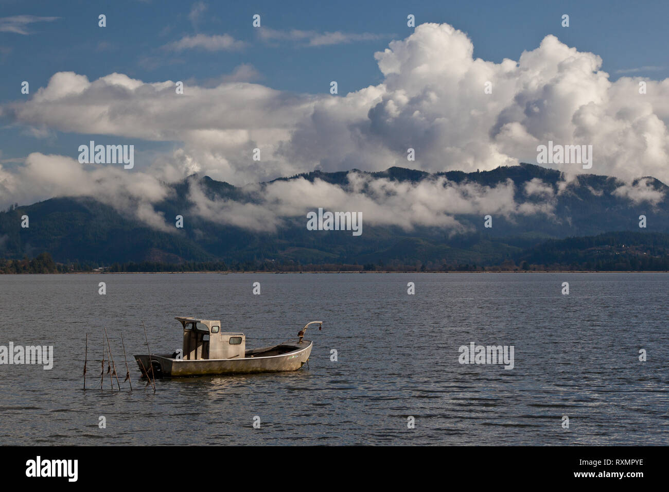 Tillamook Bay, Tillamook County, Oregon, Stati Uniti d'America Foto Stock