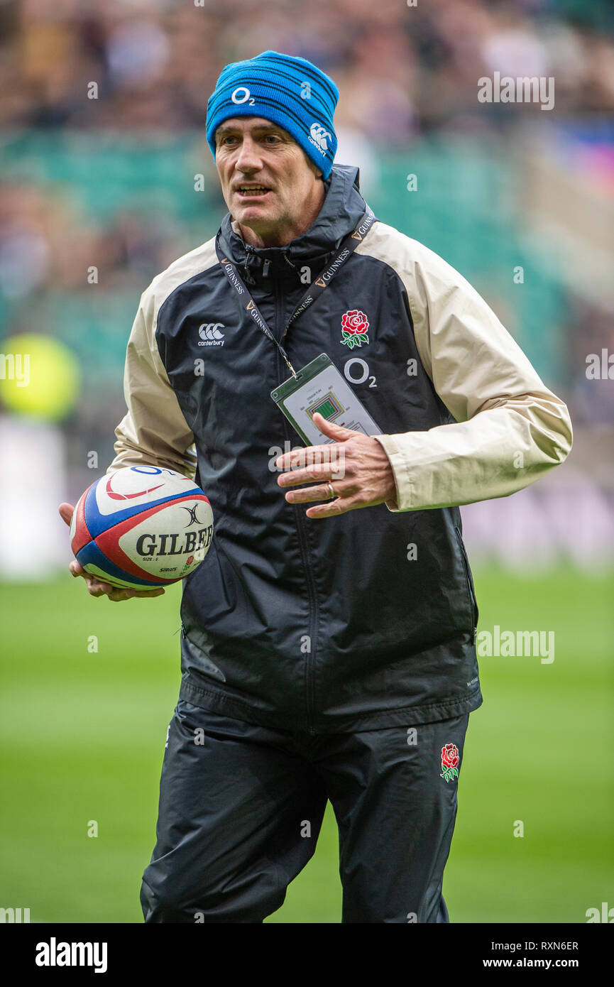 Twickenham, Regno Unito, Sabato, 9 marzo 2019 Guinness Sei Nazioni corrispondono, Inghilterra vs Italia, RFU Rugby Stadium, © Peter Spurrier Foto Stock