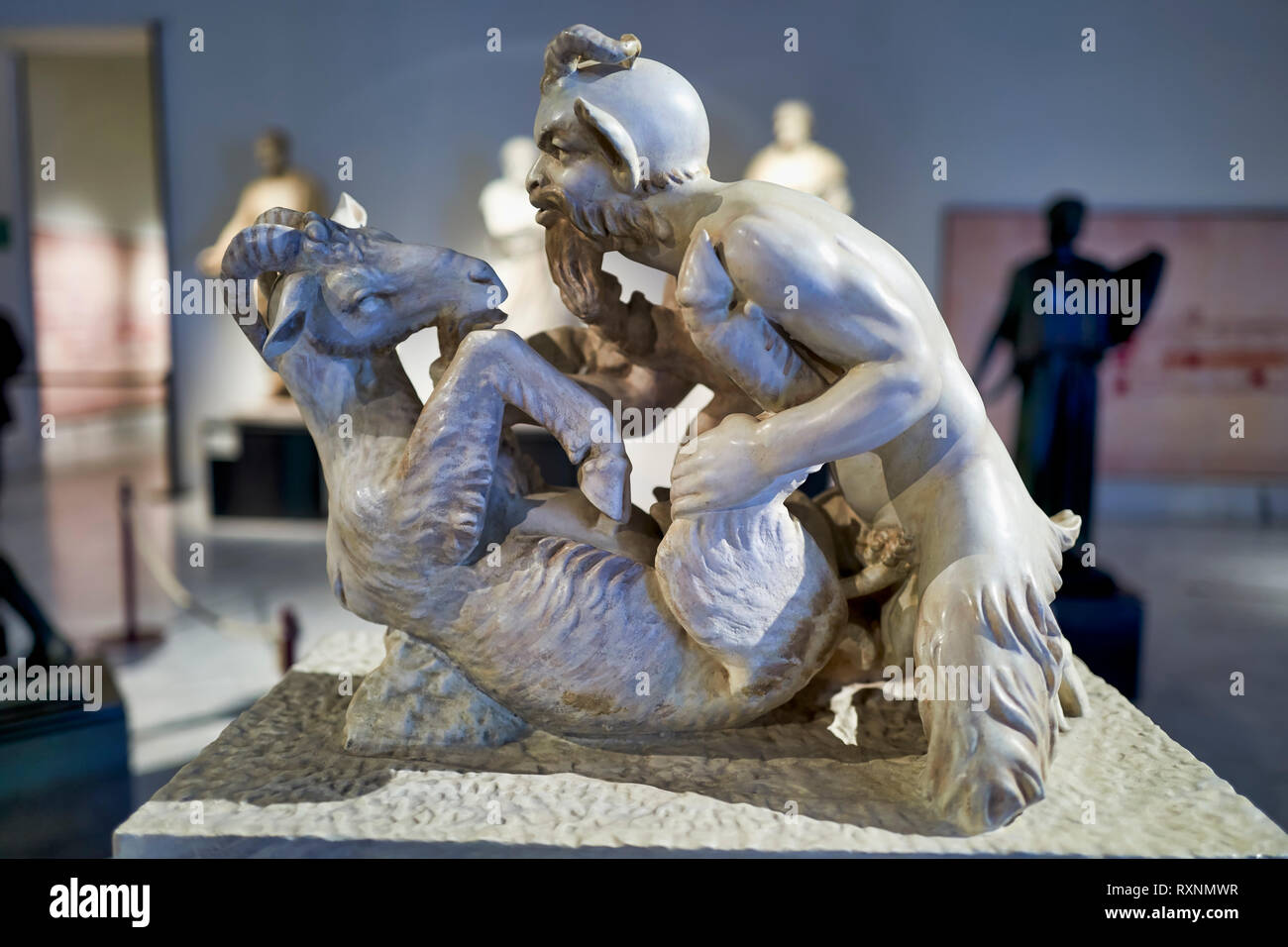 Napoli Campania Italia. Il Museo Archeologico Nazionale di Napoli (Museo Archeologico Nazionale di Napoli) è un importante archeologico italiano mu Foto Stock