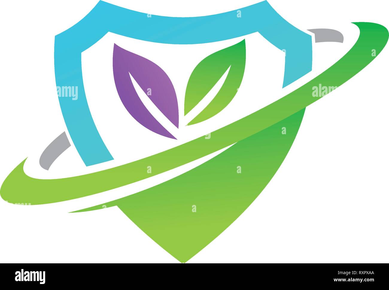 Leaf Logo Design template vettoriale impostato Illustrazione Vettoriale