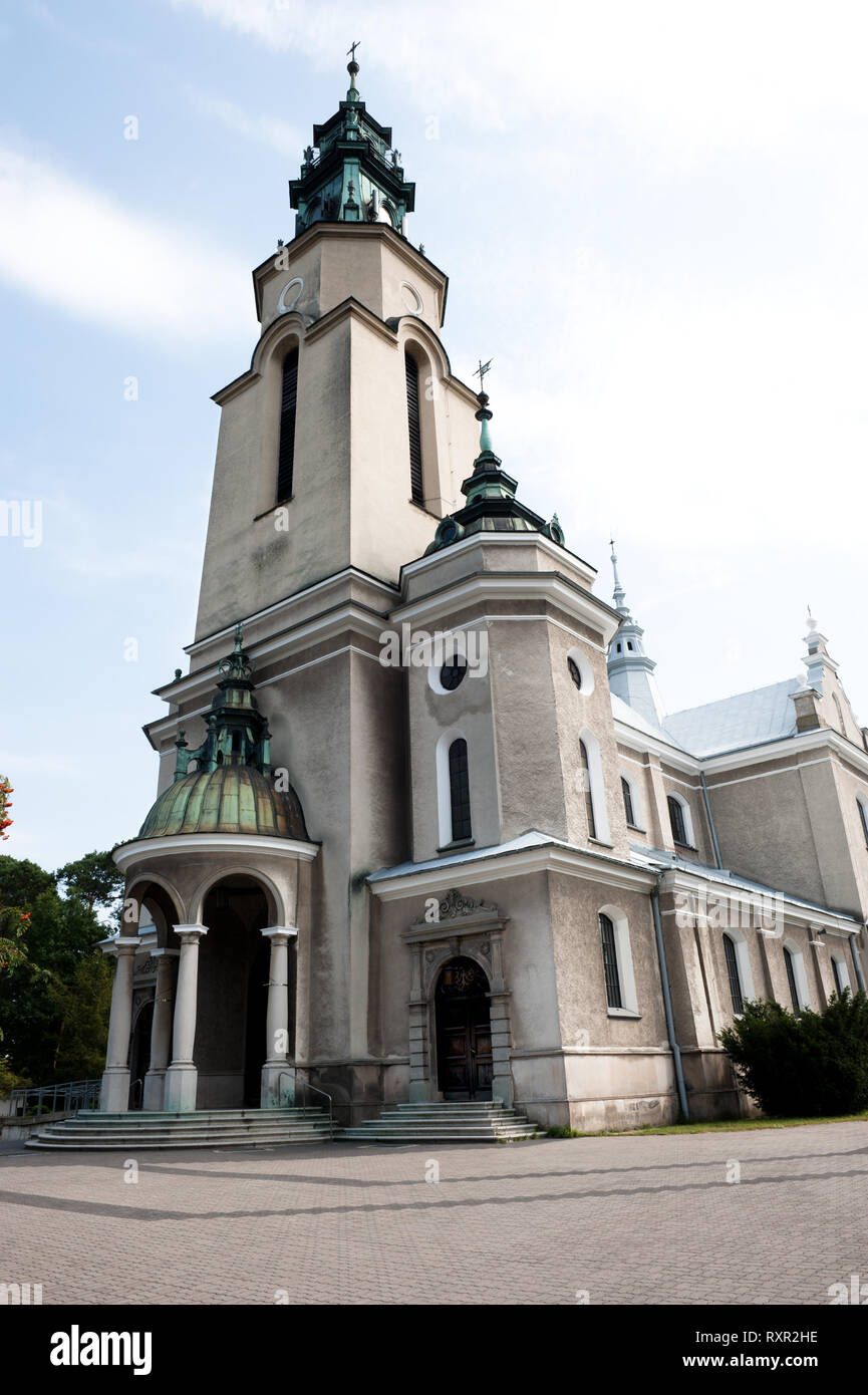 Chiesa neogotica in Polonia in Pionki Foto Stock