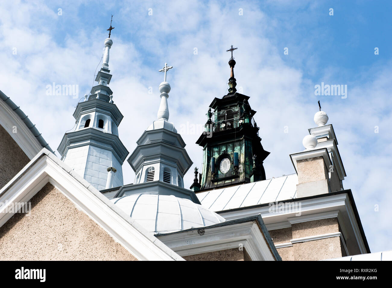 Chiesa neogotica in Polonia in Pionki Foto Stock