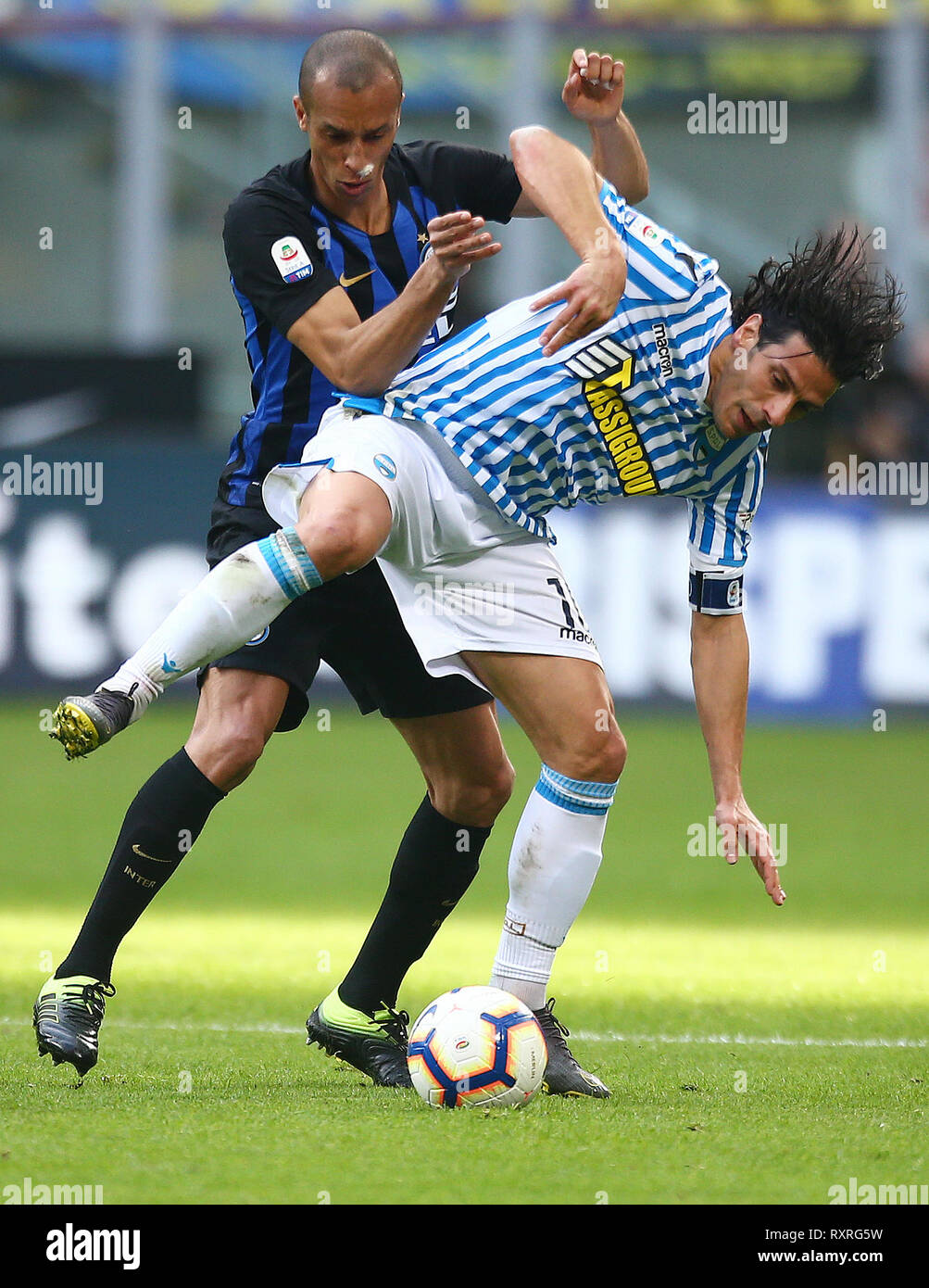 Milano, Italia. 10 mar 2019. Foto Spada/LaPresse 10 Marzo 2019 Milano ( Italia ) sport calcio Inter vs Spal - Campionato di calcio di Serie A TIM 2018/2019 - Stadio San Siro nella foto: Miranda Floccari Foto Spada/LaPresse marzo 10 , 2019 Milano ( Italia ) sport soccer Inter vs Spal - Italian Football Championship League A TIM 2018/2019 - San Siro in pic: Miranda Floccari Credito: LaPresse/Alamy Live News Foto Stock