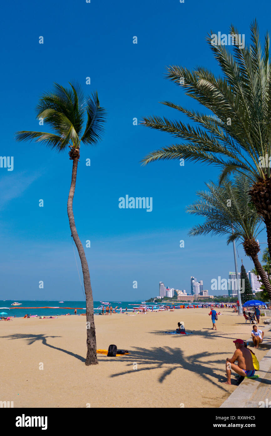 Spiaggia, Pattaya, Thailandia Foto Stock