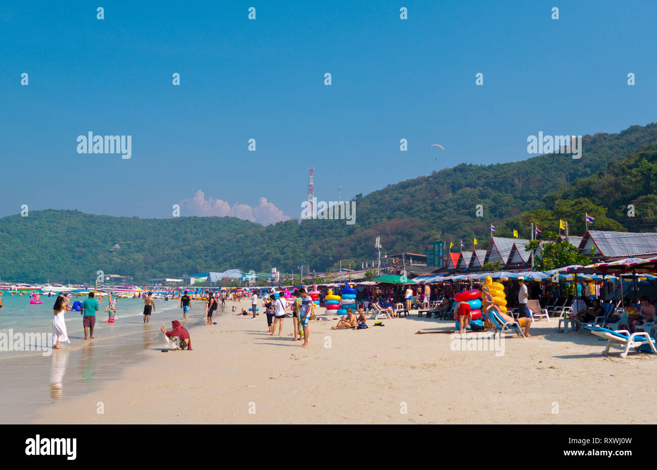 Tawaen Beach, Ko Lan, Thailandia Foto Stock