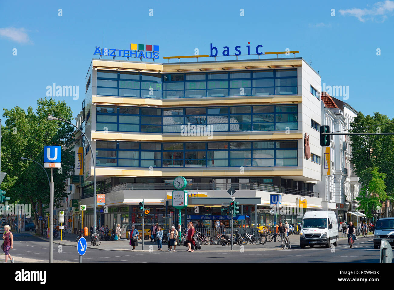 Aerztehaus, Walther-Schreiber-Platz, Steglitz Berlino, Deutschland Foto Stock