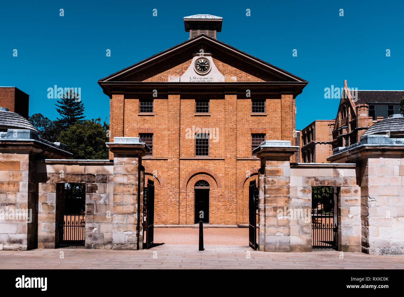 Hyde Park Barracks Museum, Macquarie Street, Sydney, Nuovo Galles del Sud, Australia. Si tratta di un ex carcere di alloggiamento dei carcerati Foto Stock