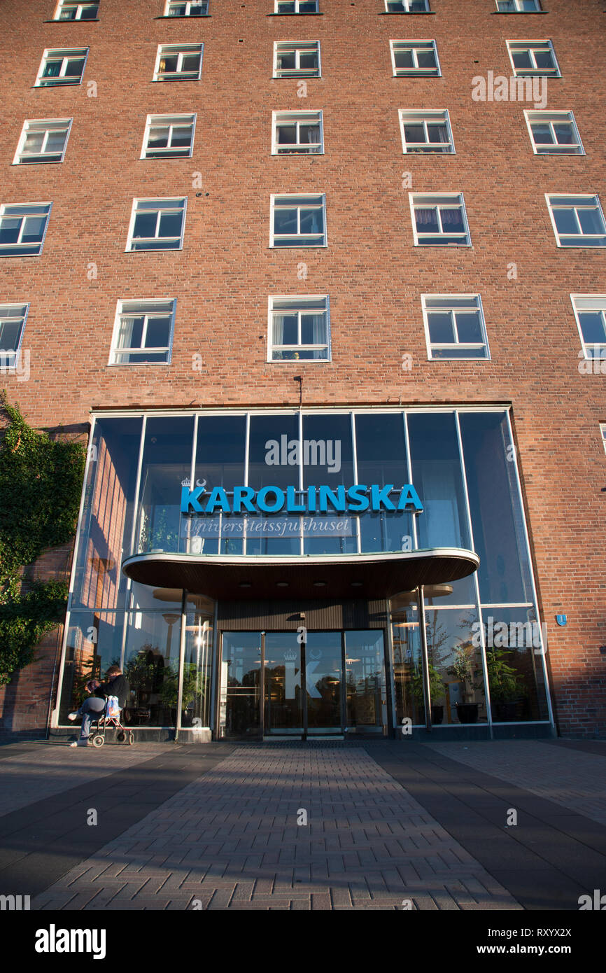 Karolinska University Hospital, Solna Stoccolma (Svezia) Foto Stock