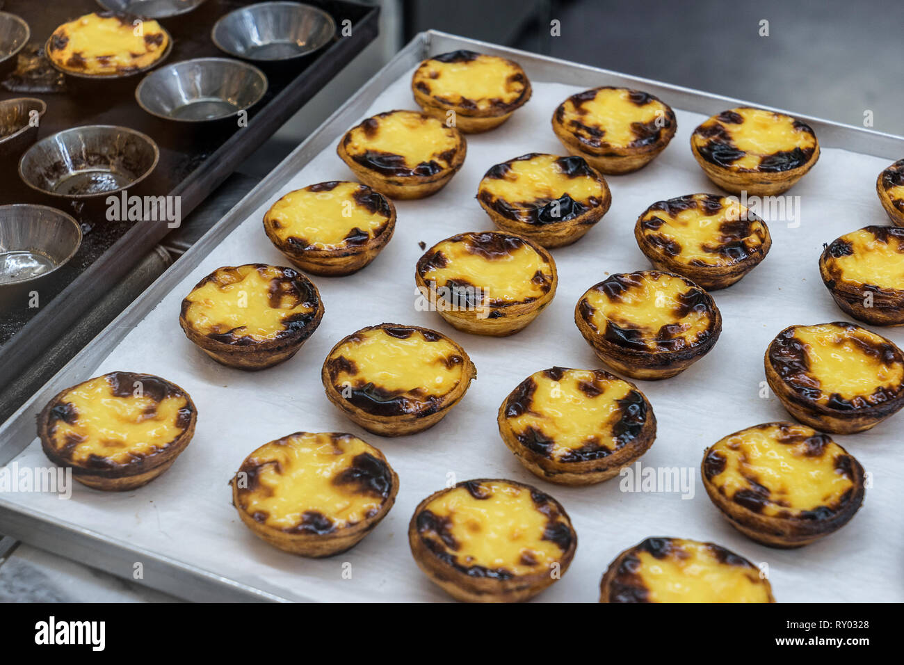 Pastel de nata Foto Stock