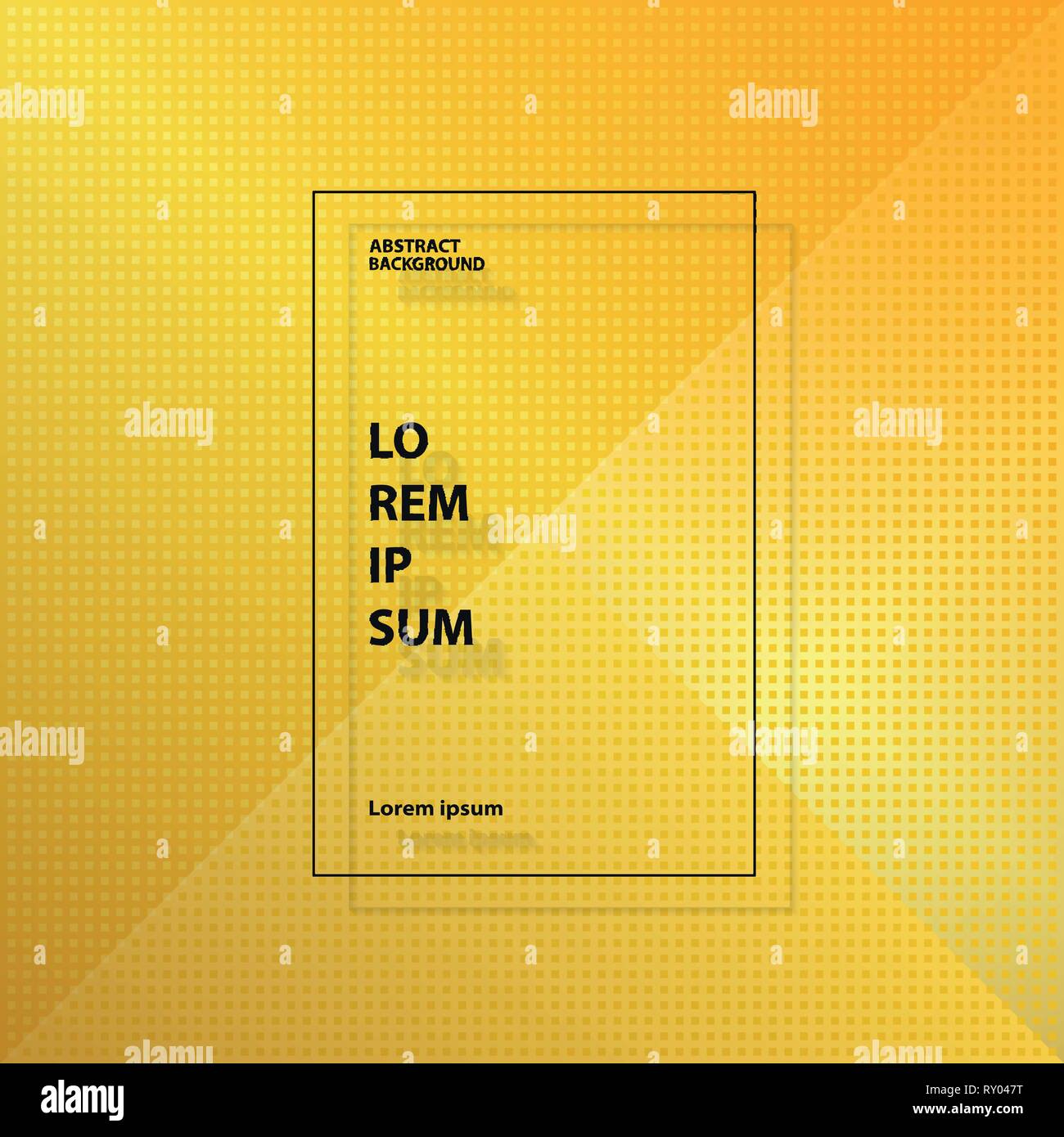 Abstract oro moderno quadrato giallo modello geometrico dello sfondo. È possibile utilizzare per inserzione, cover artwork, relazione annuale. EPS vettoriali10 Illustrazione Vettoriale