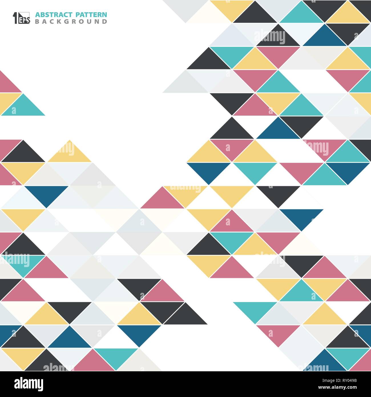 Abstract moderno triangolo colorato design pattern di sfondo. È possibile utilizzare per illustrazione copertina di vecchi elementi antichi, coperchio, stampa annuncio. illustrazione vec Illustrazione Vettoriale