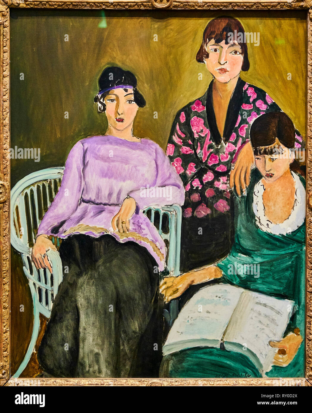 Francia, Parigi, les Tuileries, museo di Orangerie, Les Trois Soeurs da Henri Matisse, 1916 Foto Stock