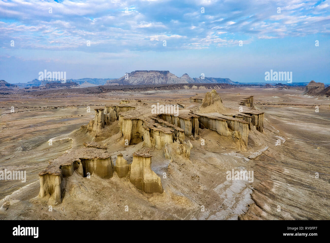 Isola di Qeshm in rettilineo di Hormuz, Iran meridionale, adottata nel gennaio 2019 prese in hdr Foto Stock