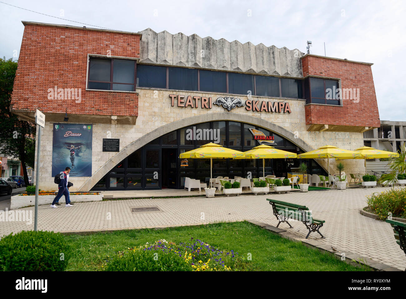 Teatro Skampa, Elbasan, Albania, Elbasani Foto Stock