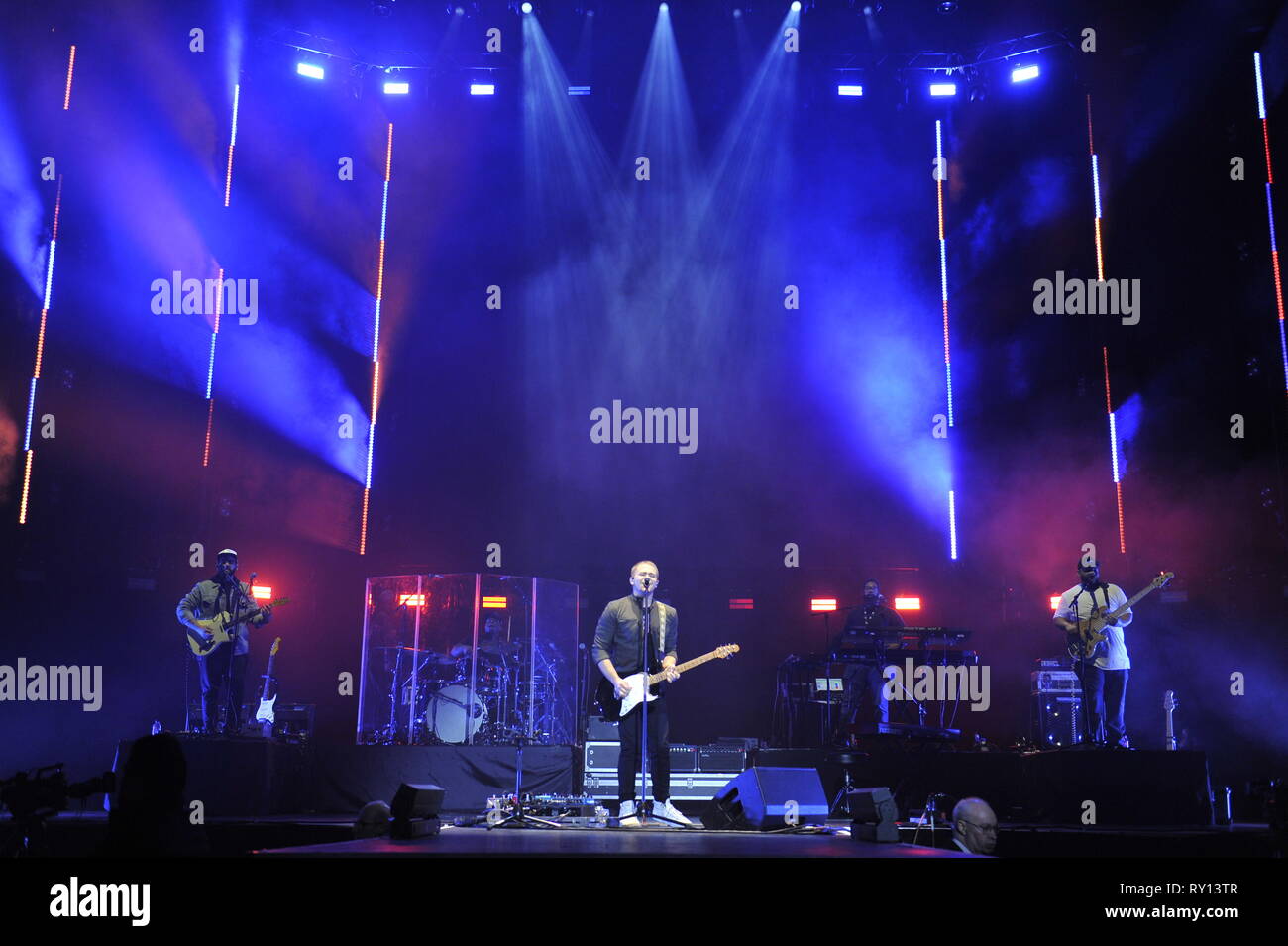 Glasgow, Regno Unito. Decimo Mar, 2019. Hunter Hayes suona presso il paese di Country Music Festival di Idro Arena di Glasgow. Credito: Colin Fisher/Alamy Live News Foto Stock