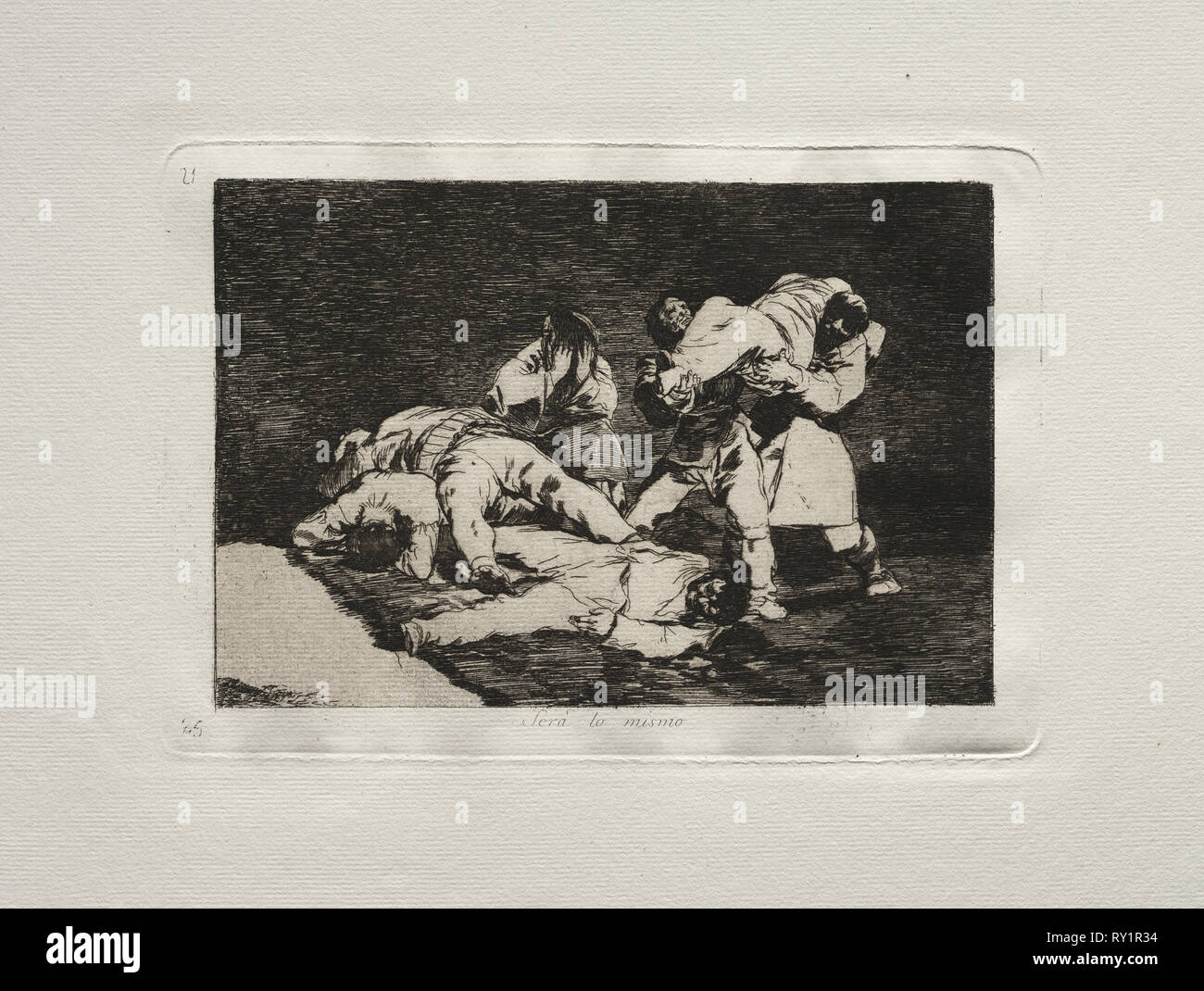 20: gli orrori della guerra: sarà lo stesso. Francisco de Goya (Spagnolo, 1746-1828). Attacco Foto Stock