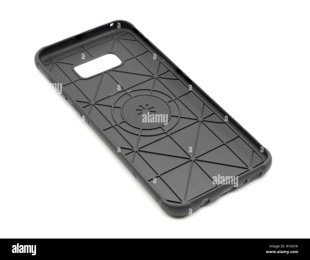 Samsung S8+ Custodia per telefono ritagliare isolati su sfondo bianco Foto Stock